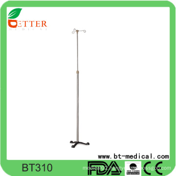 Stainless steel hospital infusion drip IV stand adjustable IV pole